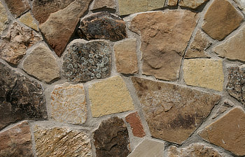 flagstone wall, 